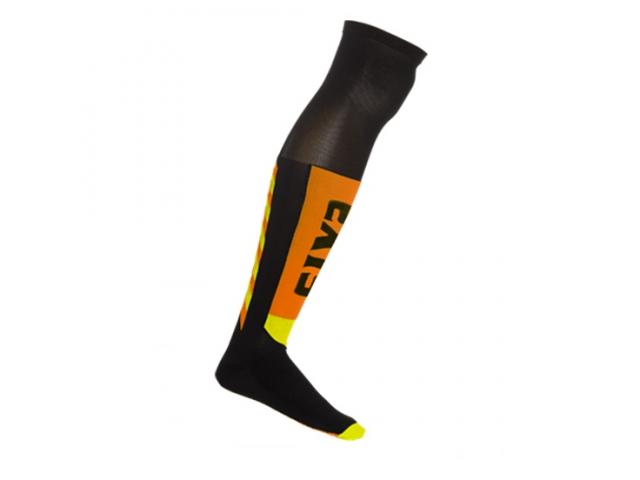 Calza Lunga Mot S Knee Black-Orange